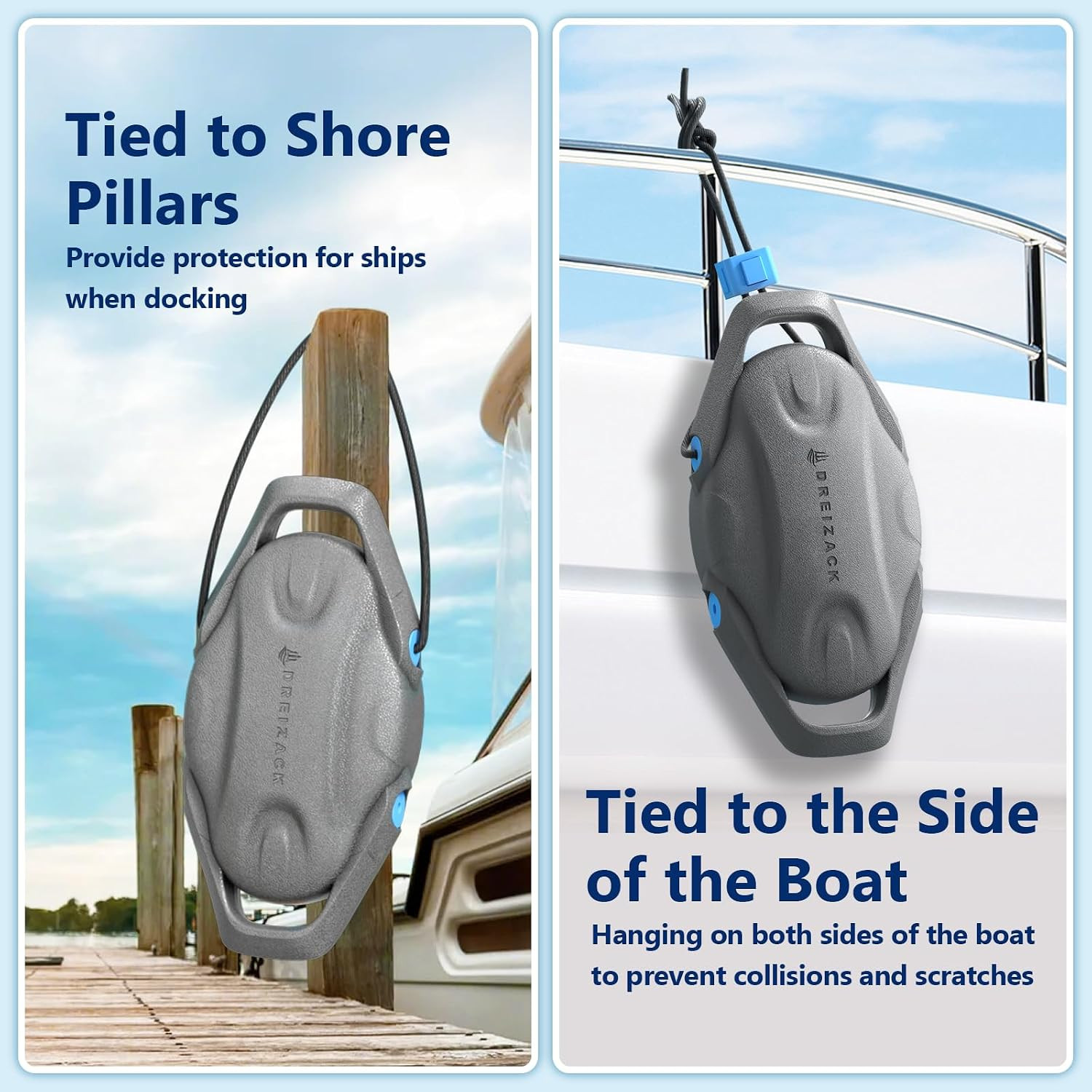 Boat Fenders, Boat Bumpers for Docking, Marine Pontoon Boat Fender Bumper for Do