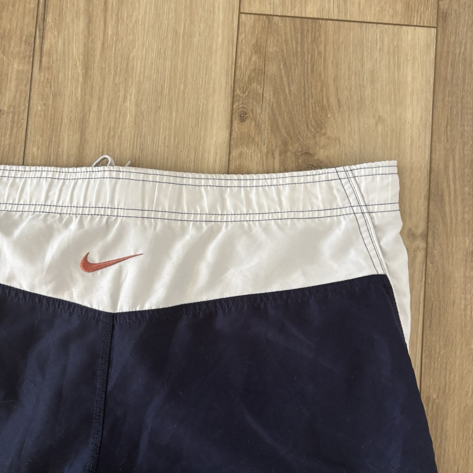 Nike Men’s Swim Trunks Navy Blue Size Large L Drawstring Mesh Lined