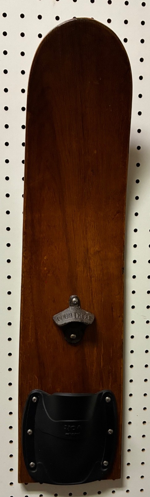 Waterski Solid Mahogany Bottle Opener Wall mounted