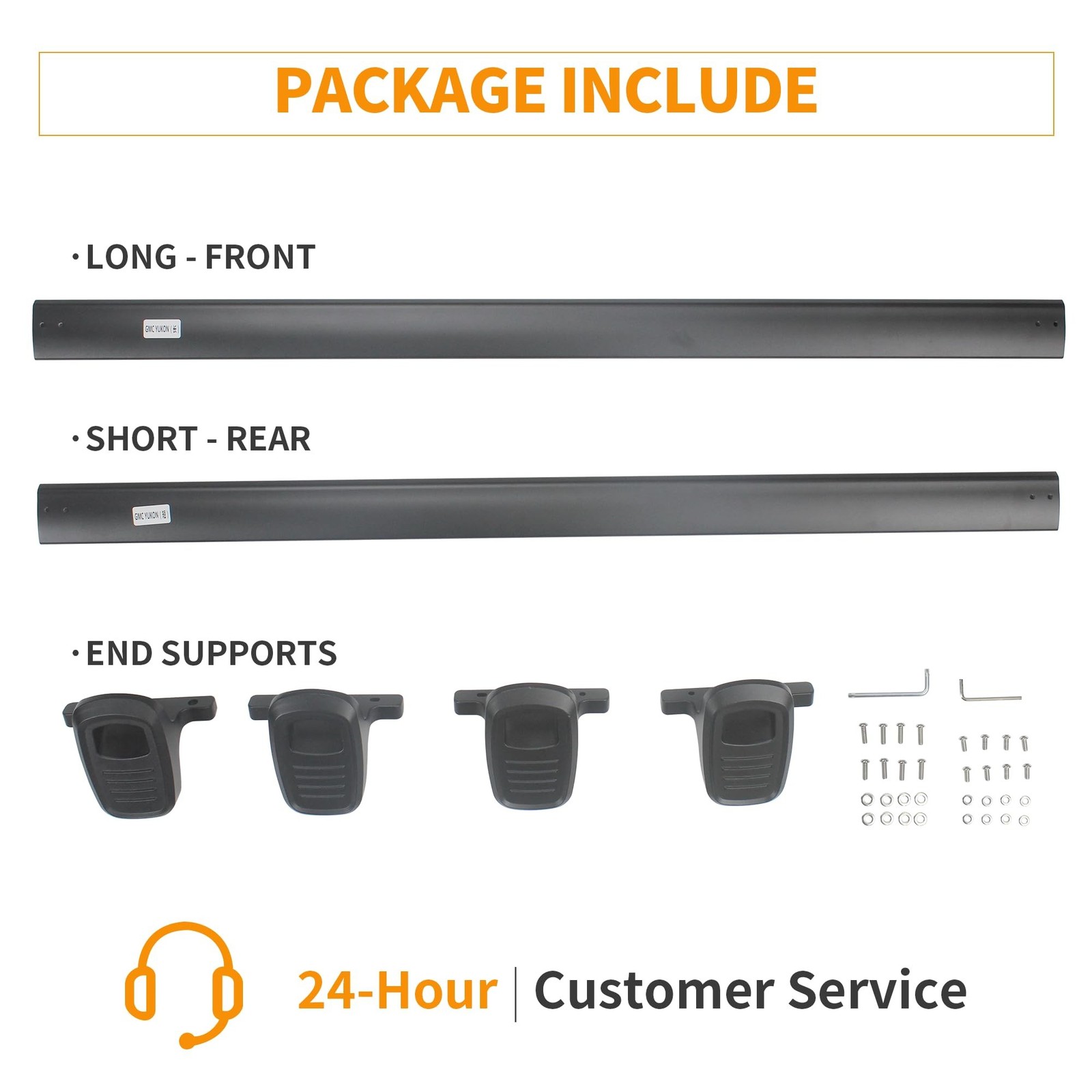 Heavy Duty 300lbs Loading Weight Roof Rack Crossbars Compatible for GMC Acadi…