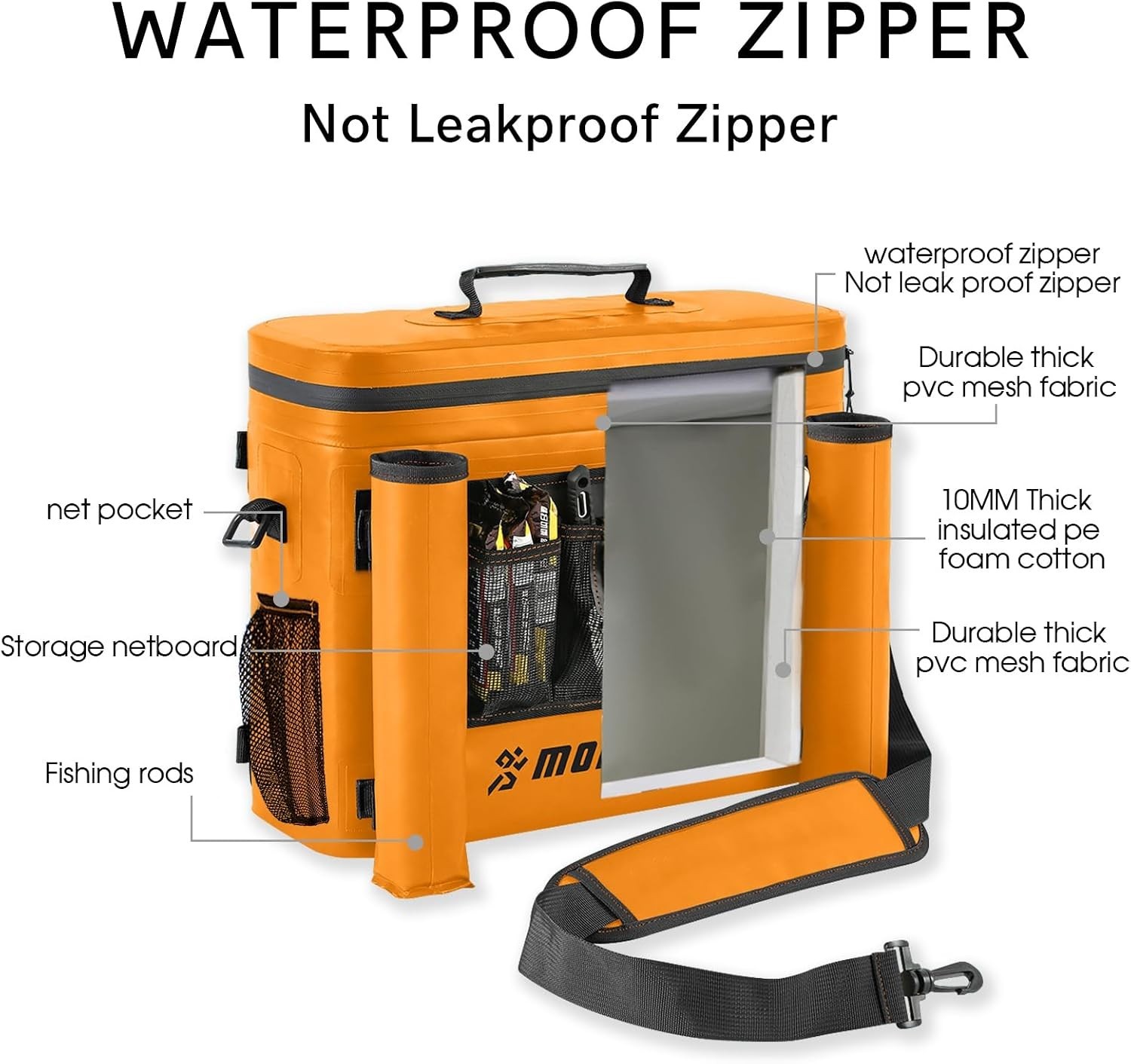 Kayak Cooler,Waterproof Kayak Seat Back Cooler Kayaking,Kayak Accessories Cooler