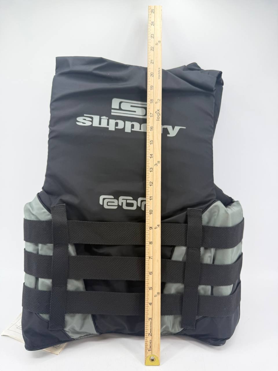Slippery Wetsuits Type III PFD Life Jacket Gray Black Adult Size M New