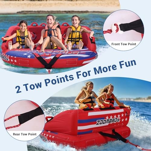Towable Tubes for Boating 2-3 Extra Large 1-3 Persons / 2years warranty