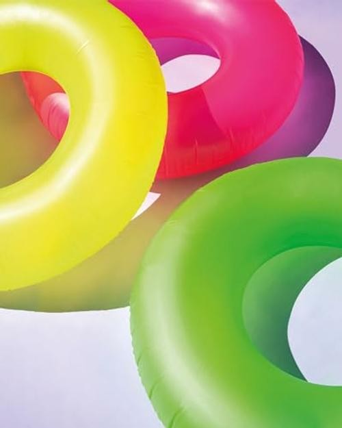 INTEX Inflatable Neon Frost Tube: 36″ Diameter – 132lb Weight Capacity – One