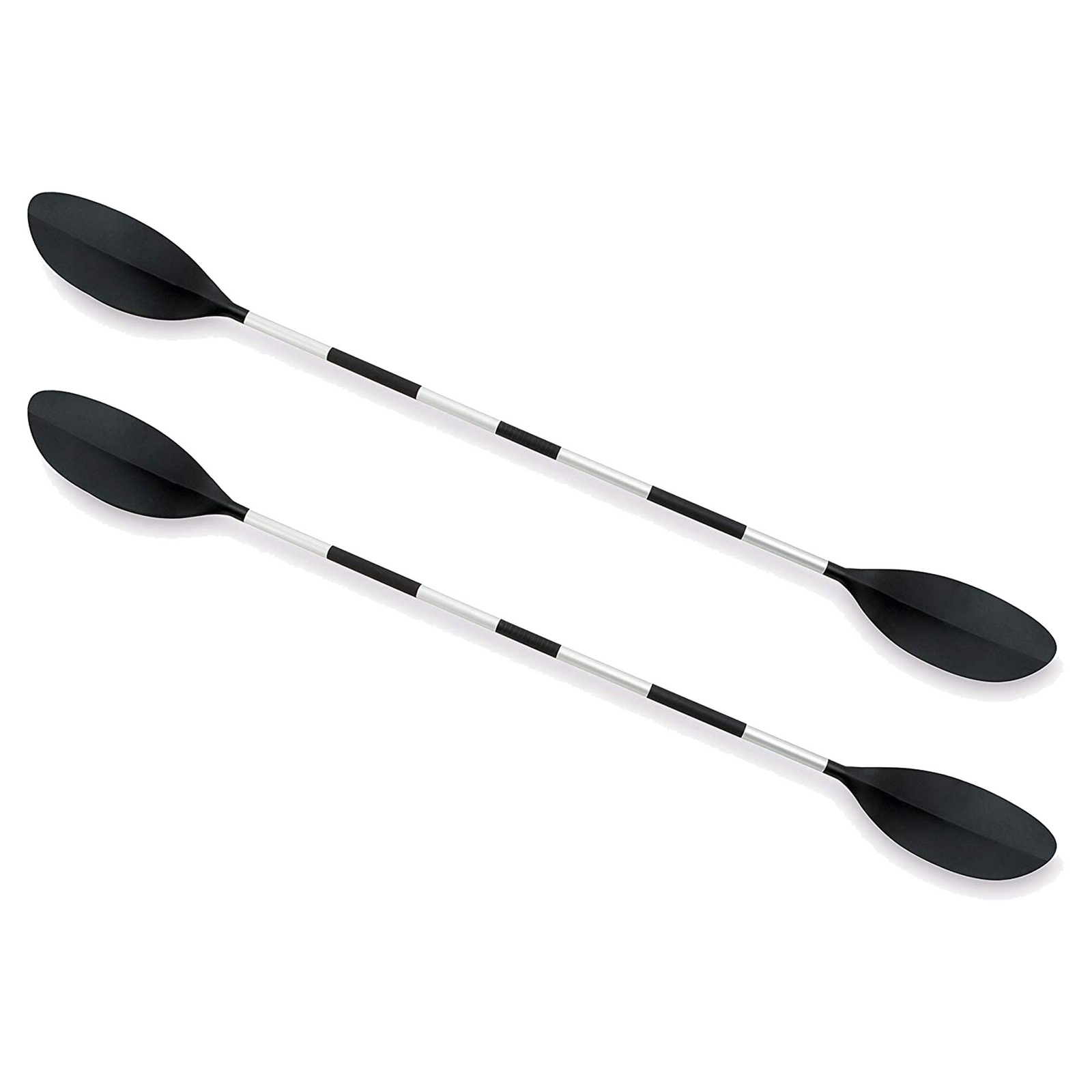 Intex 86″ Lightweight Aluminum Double Oar Inflatable Kayak Paddle, Black, 2 Pack