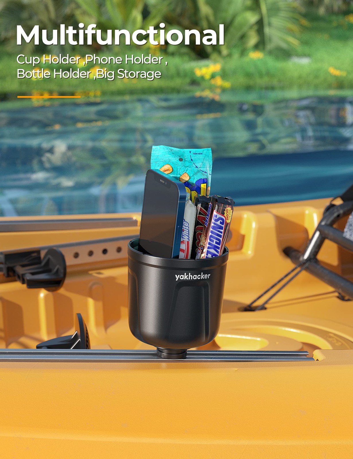 MultiFunctional Kayak Cup Holder, Bottle Phone Holder,Drink Fishing Tool, Lar…