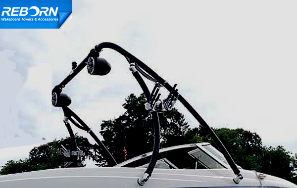 SALE! Reborn Elevate Wakeboard Tower Glossy Black Coated| 5 Years Warranty