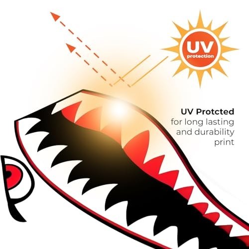 Waterproof Shark Teeth Decals for Kayaks & Boats – PVC Fishing Stickers (27″)