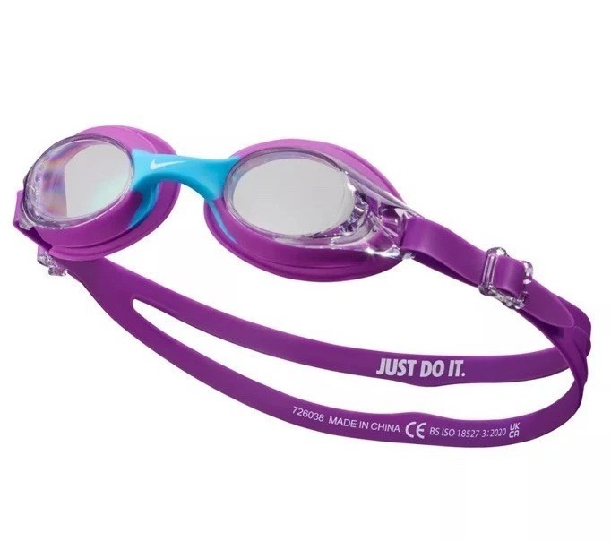 NIKE Lil’ Swoosh Kids’ Swim Goggles Super-Soft Watertight Seal NESSD138-688