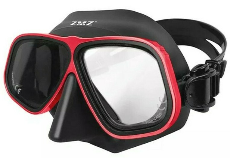 Tempered Glass Low Volume Freedive Dive Spearfishing Mask Goggles