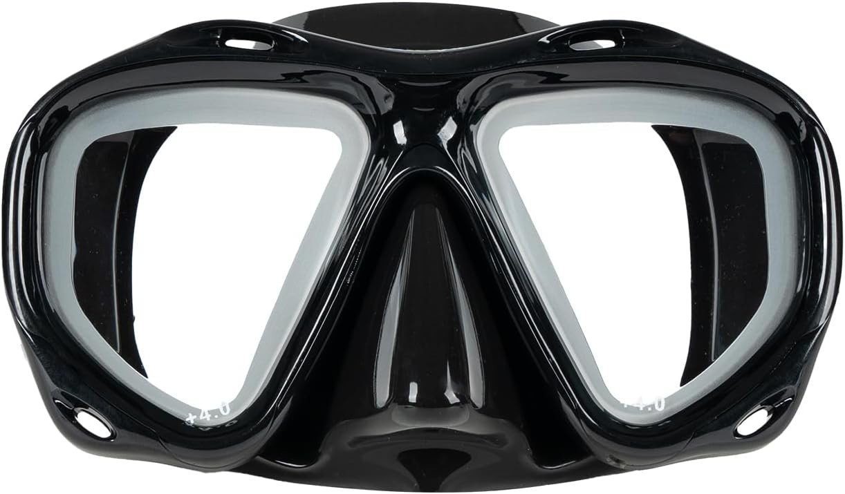 Hyperopia Diving Mask, +2.0 to +5.0 Farsighted Presbyopia Snorkel Mask, Tempe…