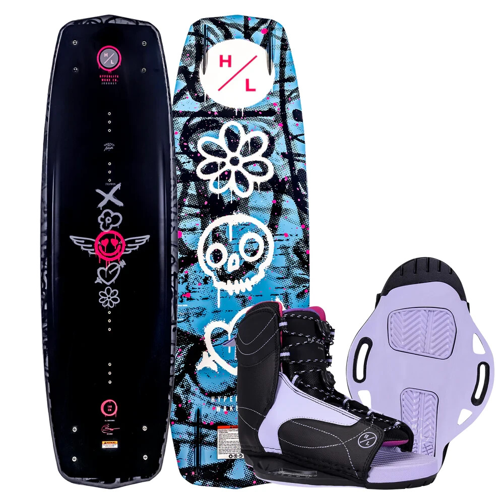 Women’s HYPERLITE 132 Journey Wakeboard w/ Jinx 4-8.5 Boots Bindings