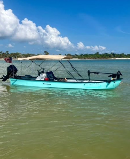CRO SunPro (50+ UPF) Sun Shade Bimini Top for Gheenoe – Blocks UV/Heat/Rain