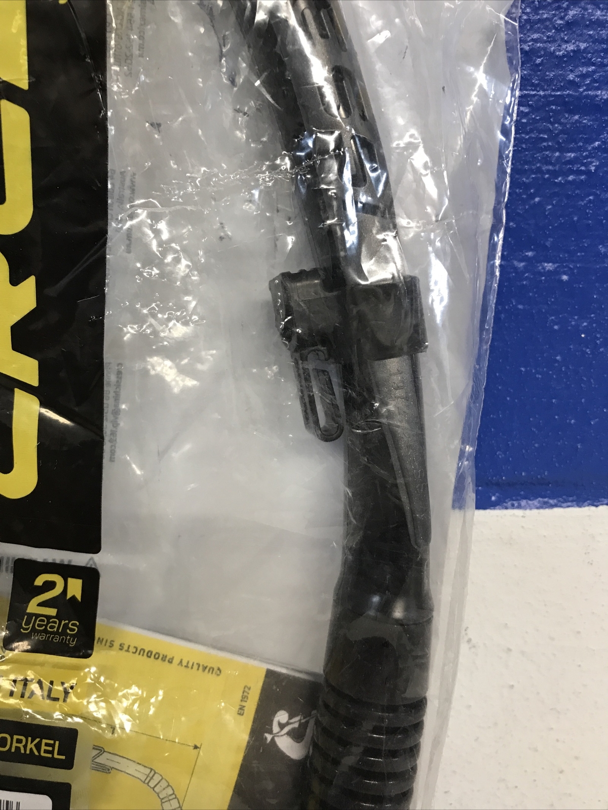 Cressi Alpha Ultra Dry Foldable Adult Snorkel Black 258150 New
