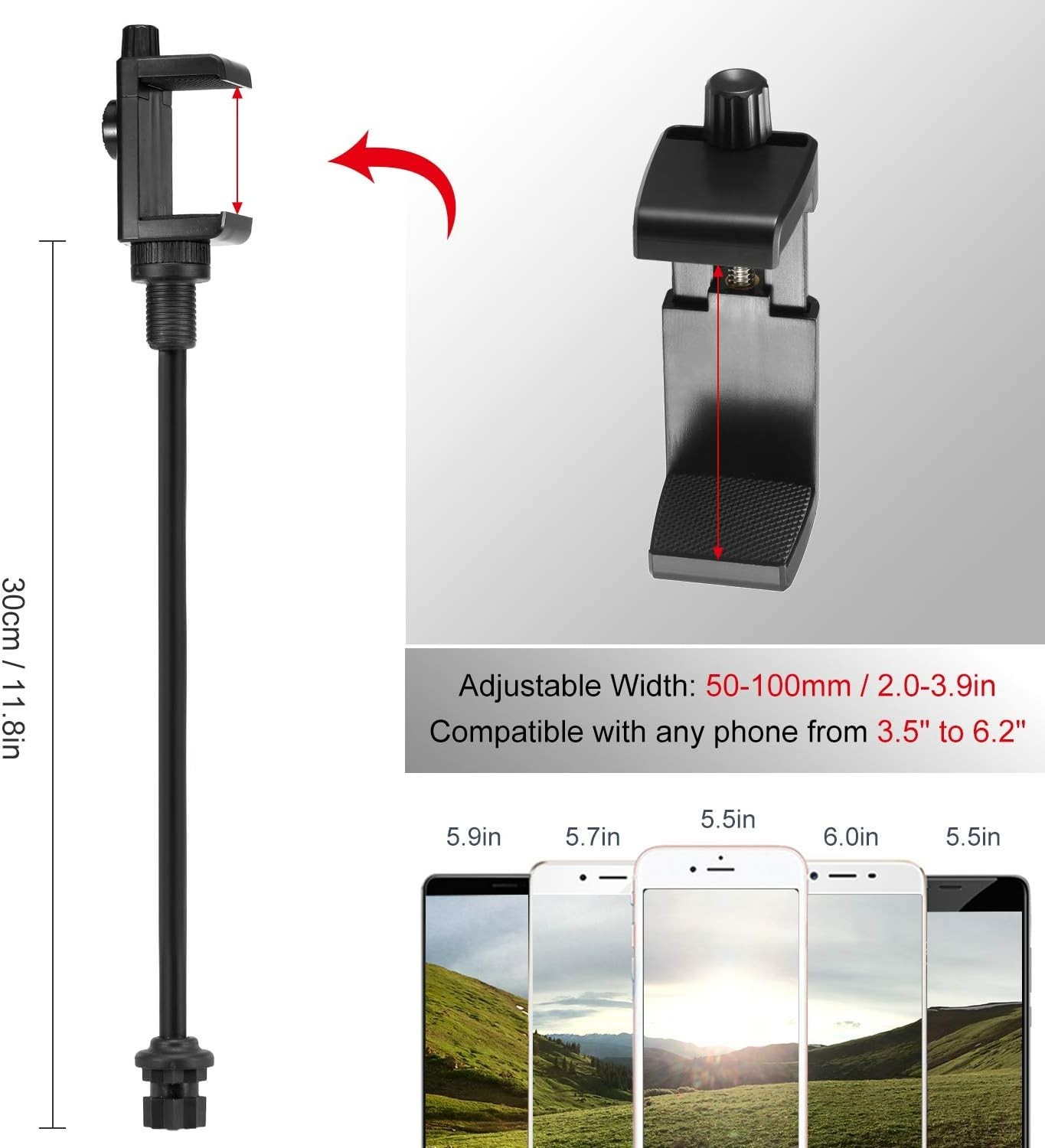 Universal Boat Bracket: Adjustable Phone & Camera Mount for Adventure Sports