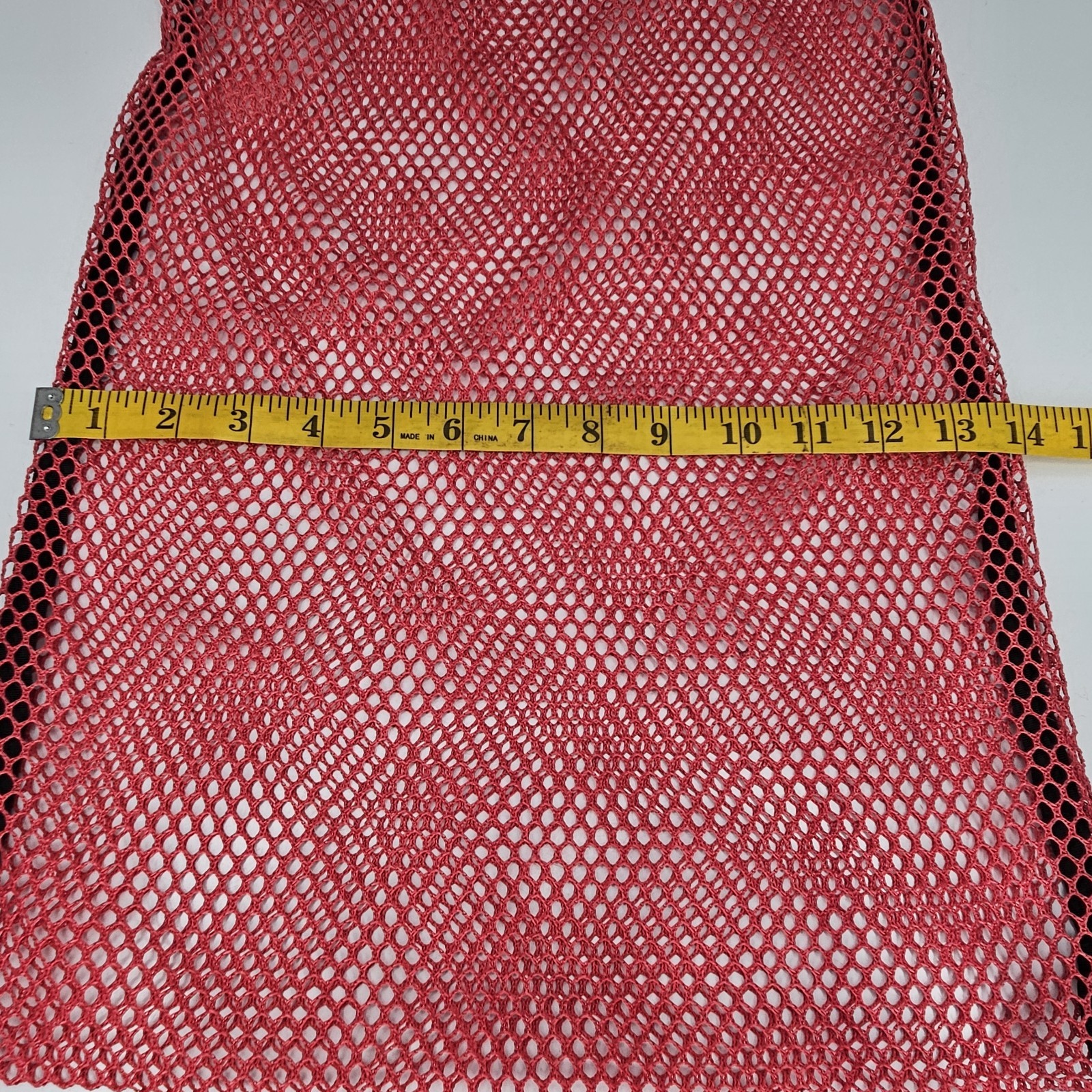 STAHLSAC Scuba Diving Bag 21 x 14 Mesh Gear Organizer Swim Fins Holder Pink USED