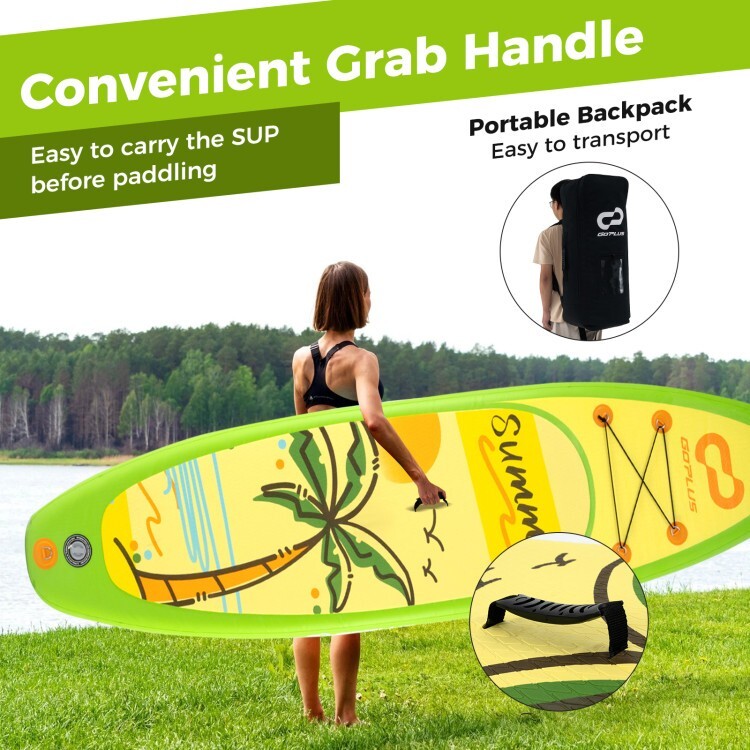 Foldable Portable Inflatable Stand up Paddle Board Sup Board Accessories w/Fins