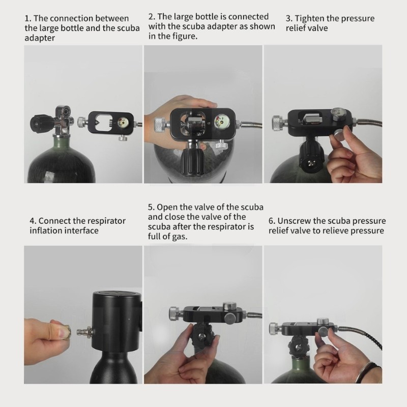 Diving Bottle Refilling Scuba Fill Station Adapter for premium Pressure Diving