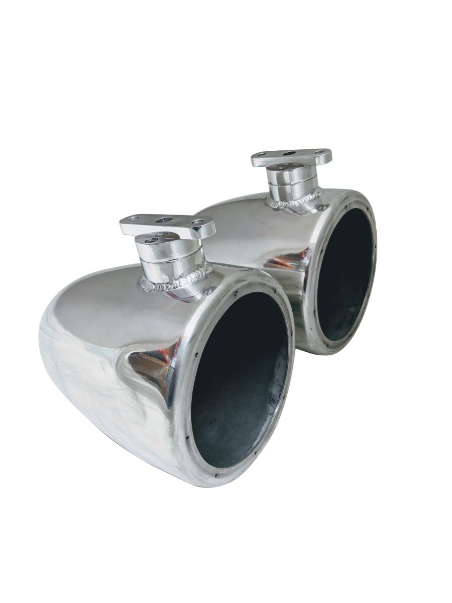 Malibu Illusion X Wakeboard Tower Speaker Can Pods With Mounts-Polished or Black