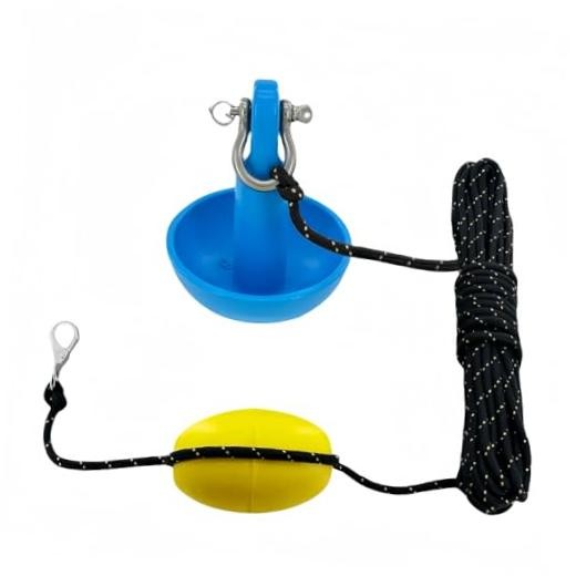 XIALUO Marine Mushroom Anchor Kit 8 lb Blue PE Coated Kayak Anchor Accessories