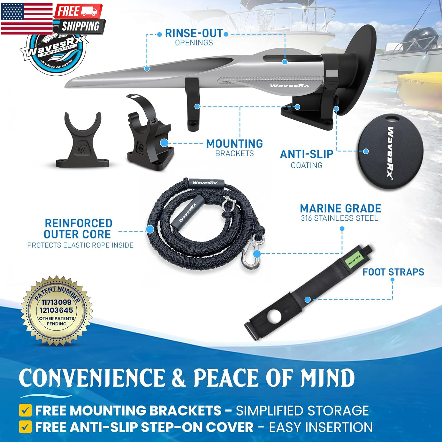 Patented Aluminum Spike Beach Anchor | Ultra-Light PWC, Jet Ski & Sand Anchor fo