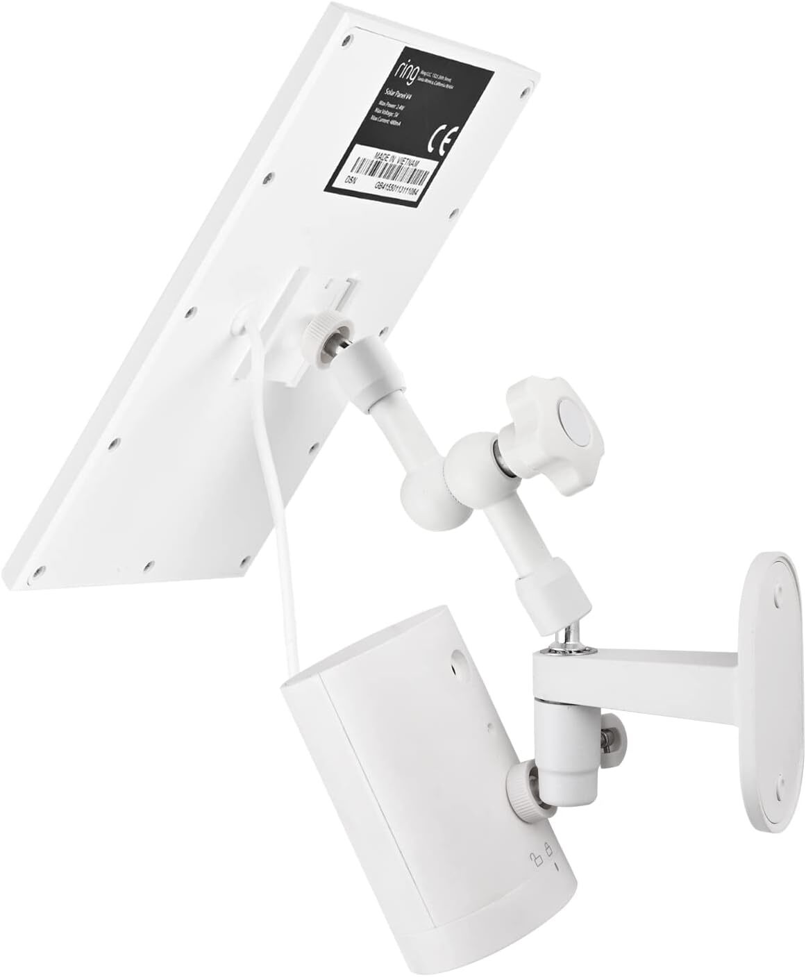 2-in-1 Wall Mount for Ring Solar Panel, Stick Up Cam Battery, Spotlight Cam…