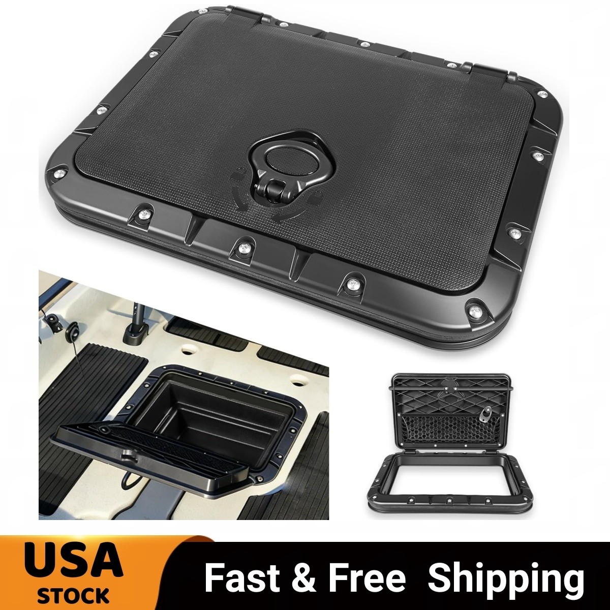 71707003 Rectangular Twist and Seal Hatch Kit Horizontal for 13-26 Hobie Kayak