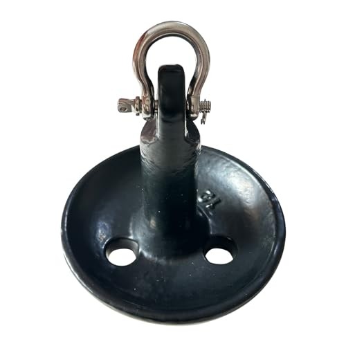 XIALUO Marine Mushroom Anchor Kit 12 lb Black PE Coated Kayak Anchor