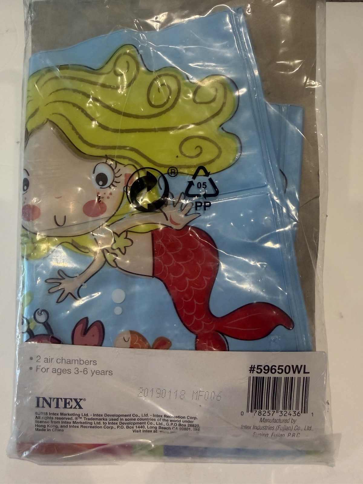 Intex Sea Buddy & Mermaid Arm Bands Swimming Pool Recommendation Age 3-6 Years