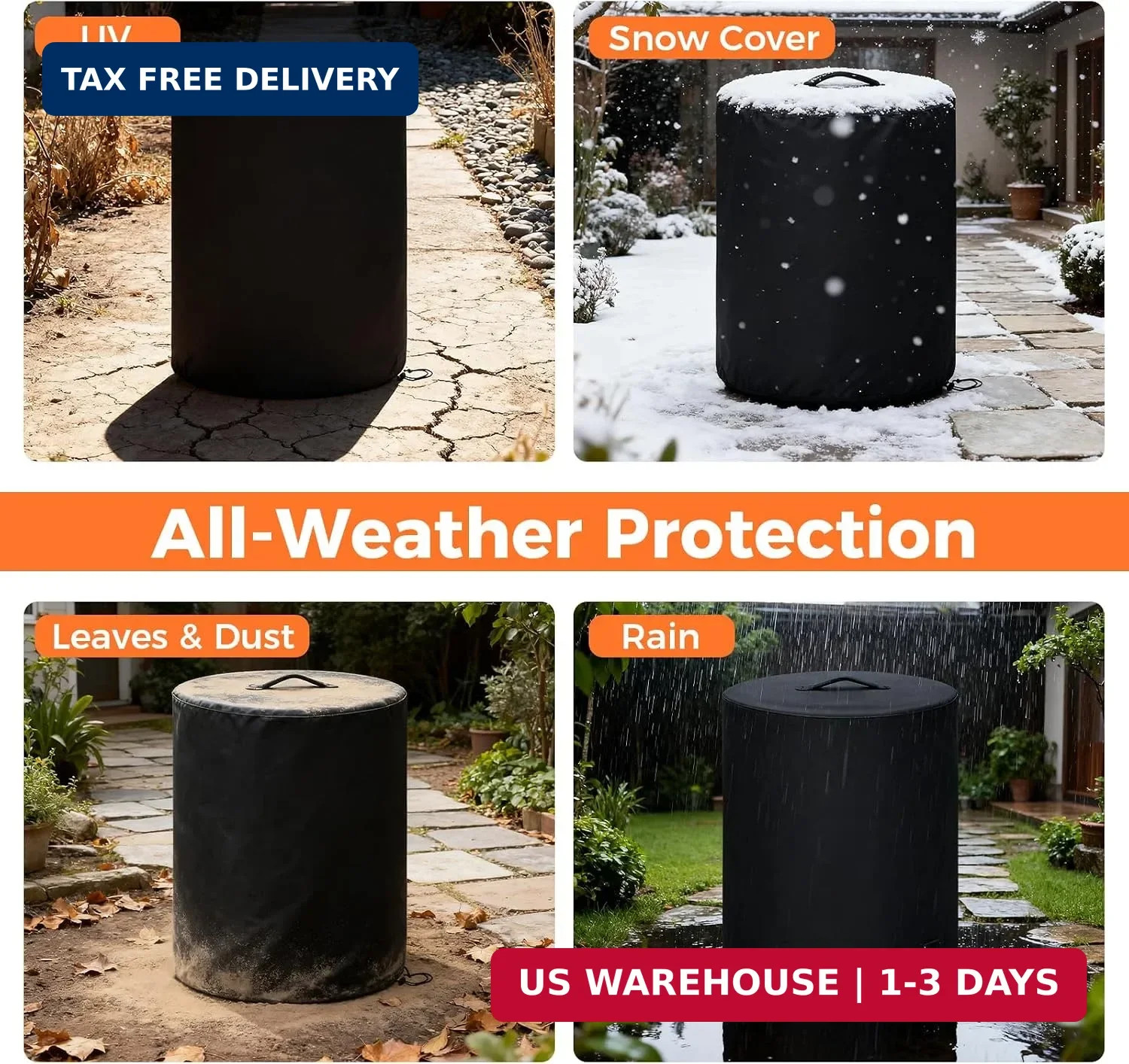 Cover For Ninja Fireside360 , 600d Oxford , Water Resistant Dust And Leaf Protec