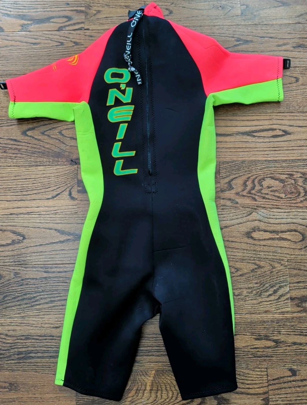 Oneill Reactor 7157 Shorty Wet Suit Diving Surfing Neon Yellow Orange Unisex M