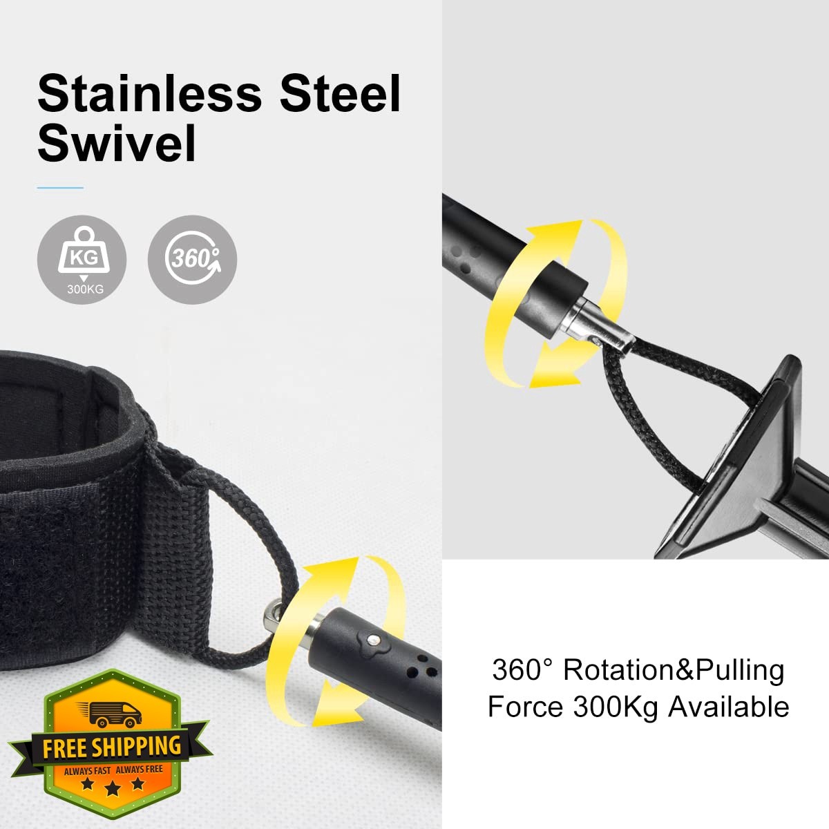 WOOWAVE Orange Bodyboard Leash Coil