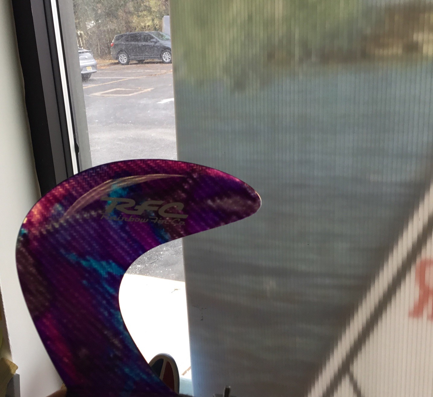 Rainbow surfboard fin 5.5” Garret Spencer Model surf surfing New