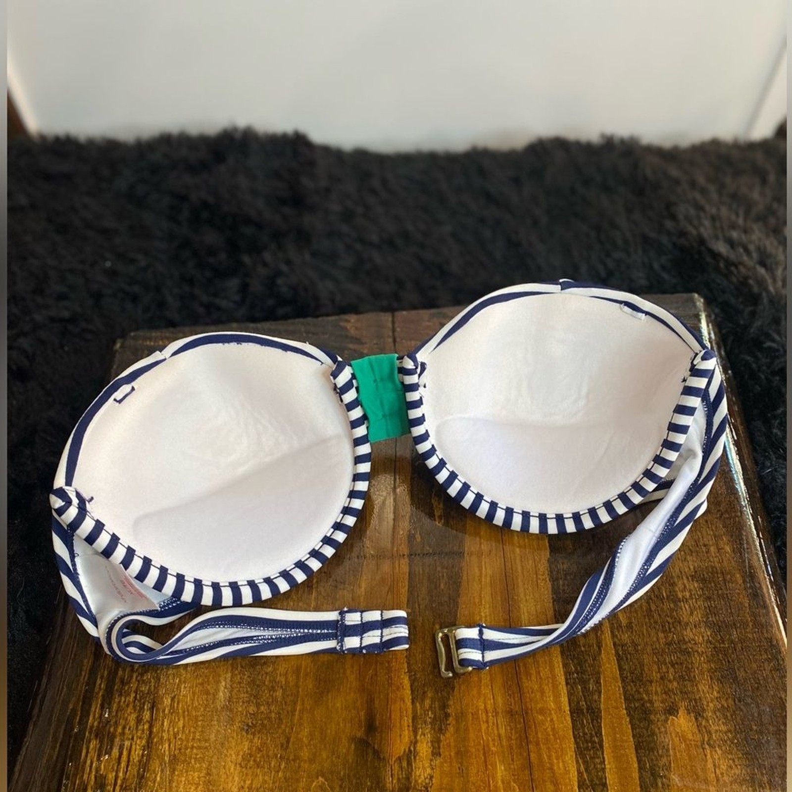 Xhilaration Bikini – Blue & White Nautical Stripes | 2-Piece Set, Gently Used