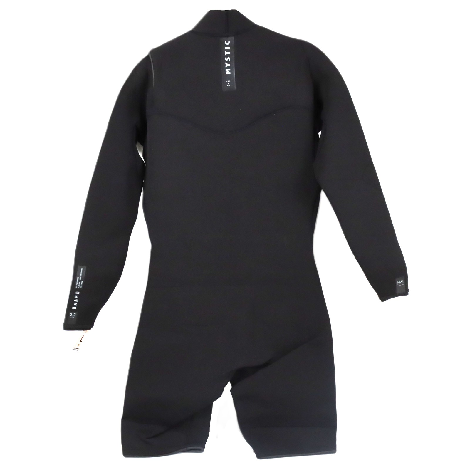 Mystic Brand Front Zip 2/2mm Longarm Shorty Wetsuit in Black Men’s Size Large