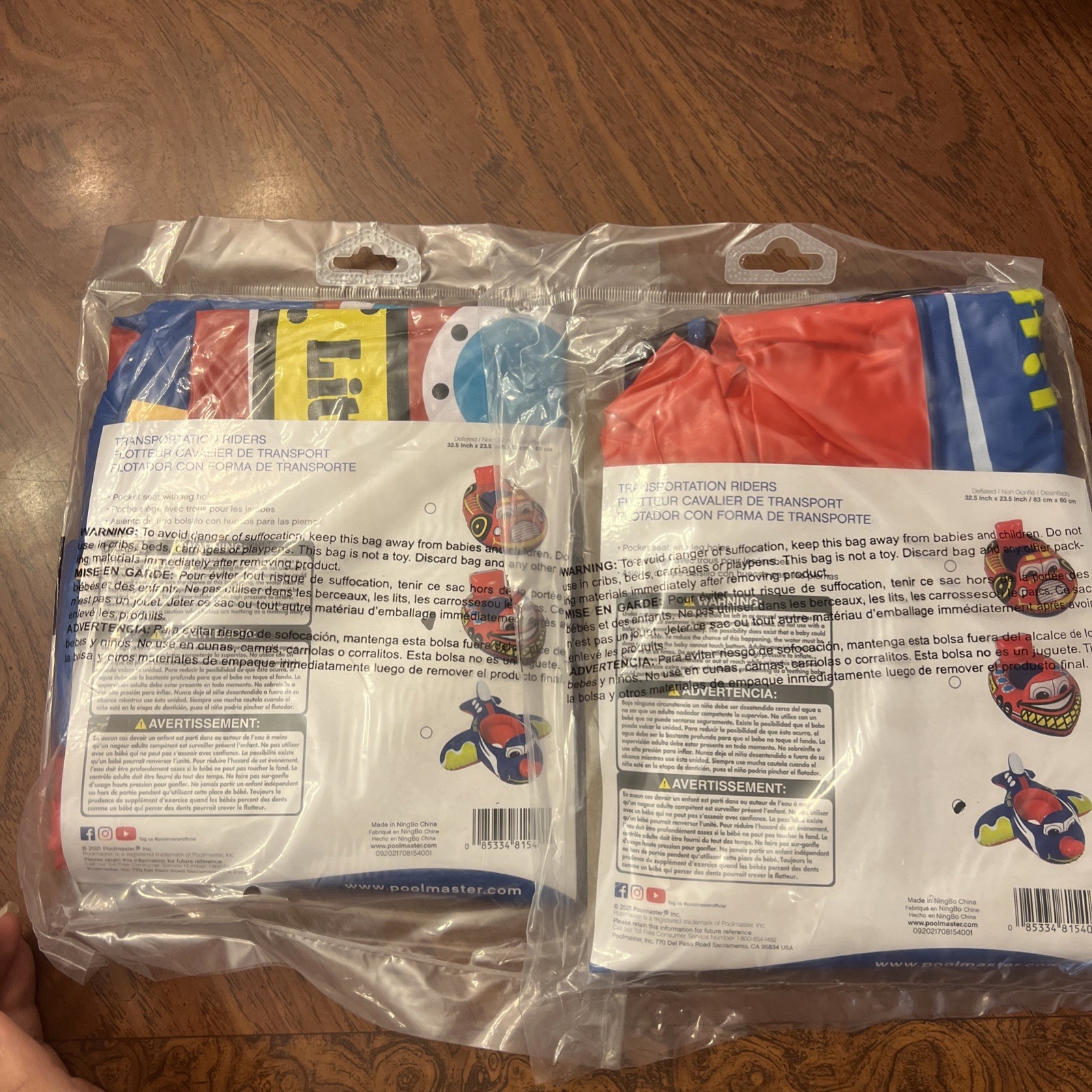 NEW POOLMASTER Pre-Swimmer Baby Rider Transportation 8-24 Months 81540 Pack Of 2