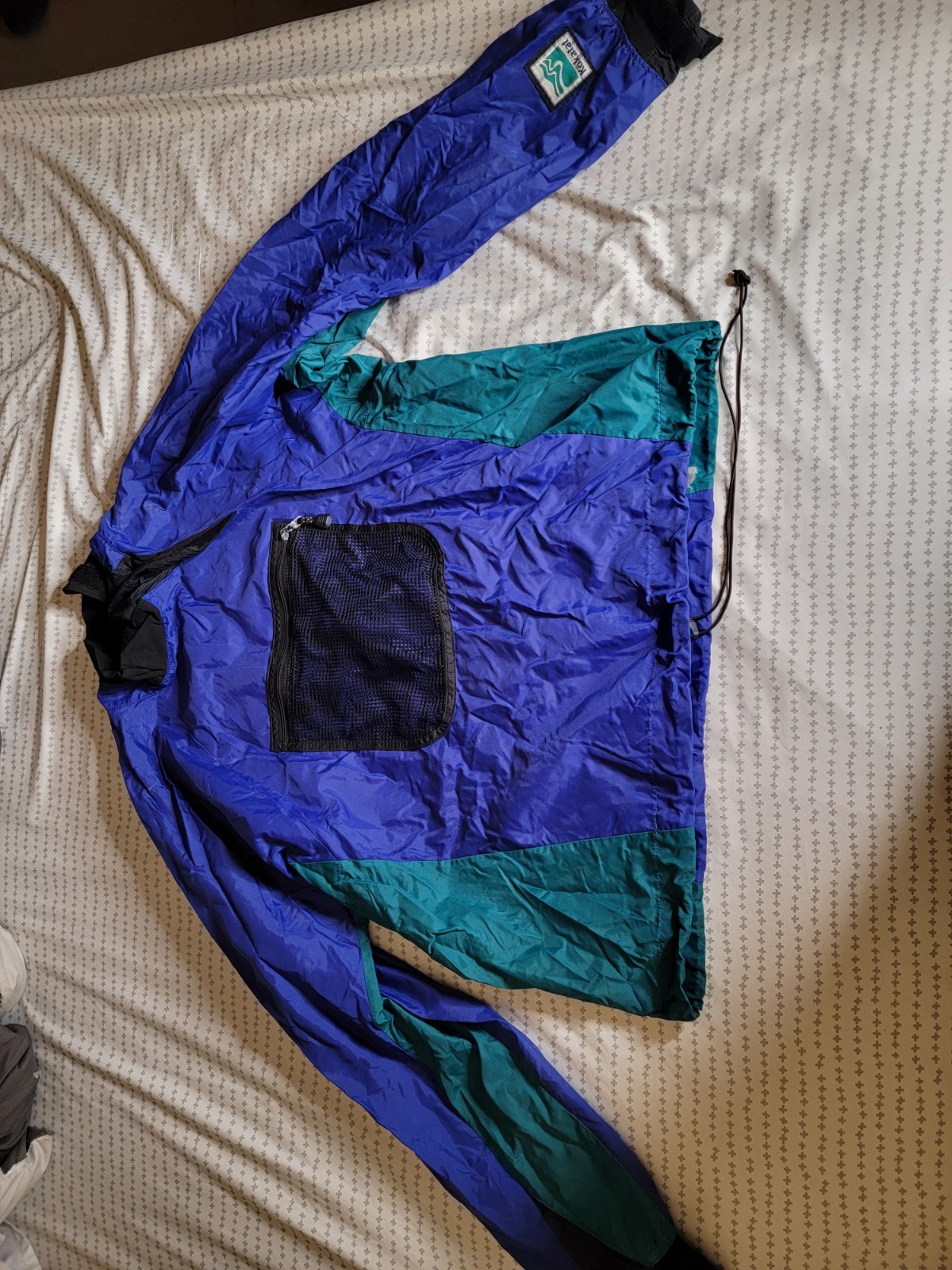Kokatat Paddling Dry Top Jacket XL Mens Blue & Teal Water Resistant Wind Proof