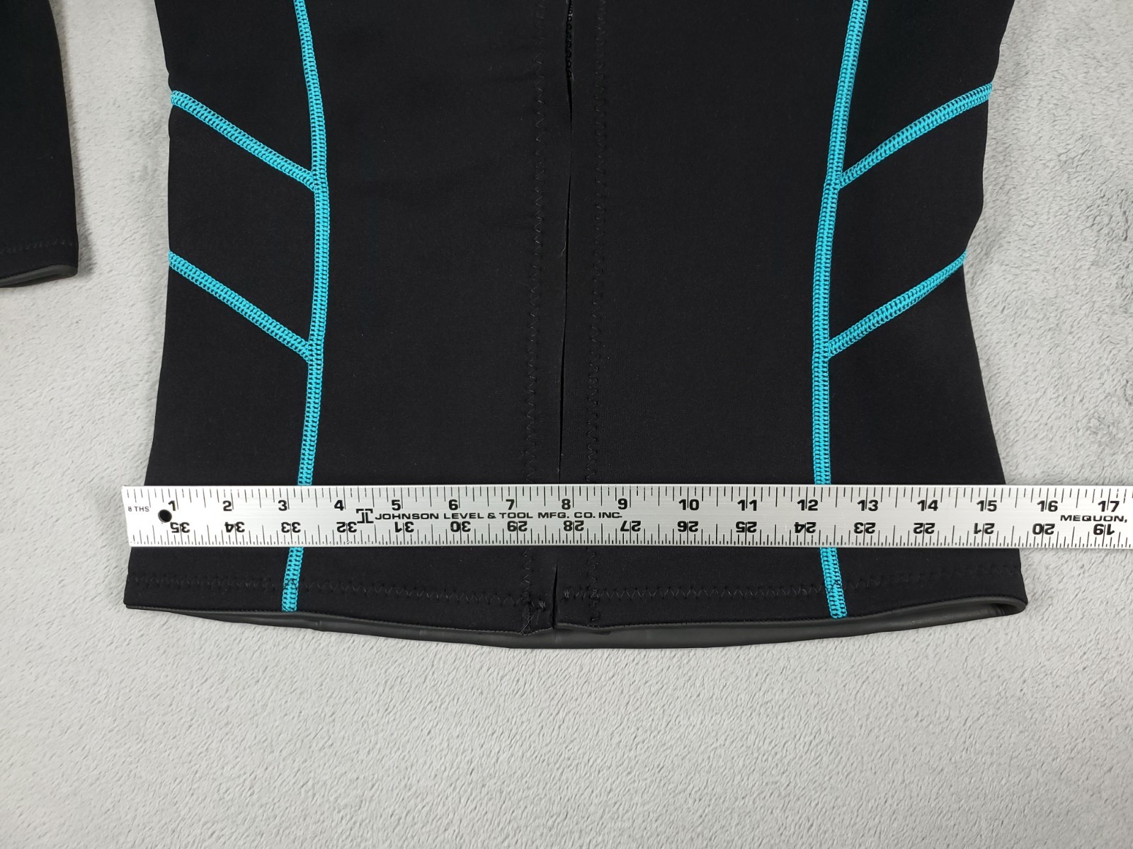 Goldfin Wetsuit Womens M Black Cyan 2 Piece Full Length Long Sleeve Diving Surf