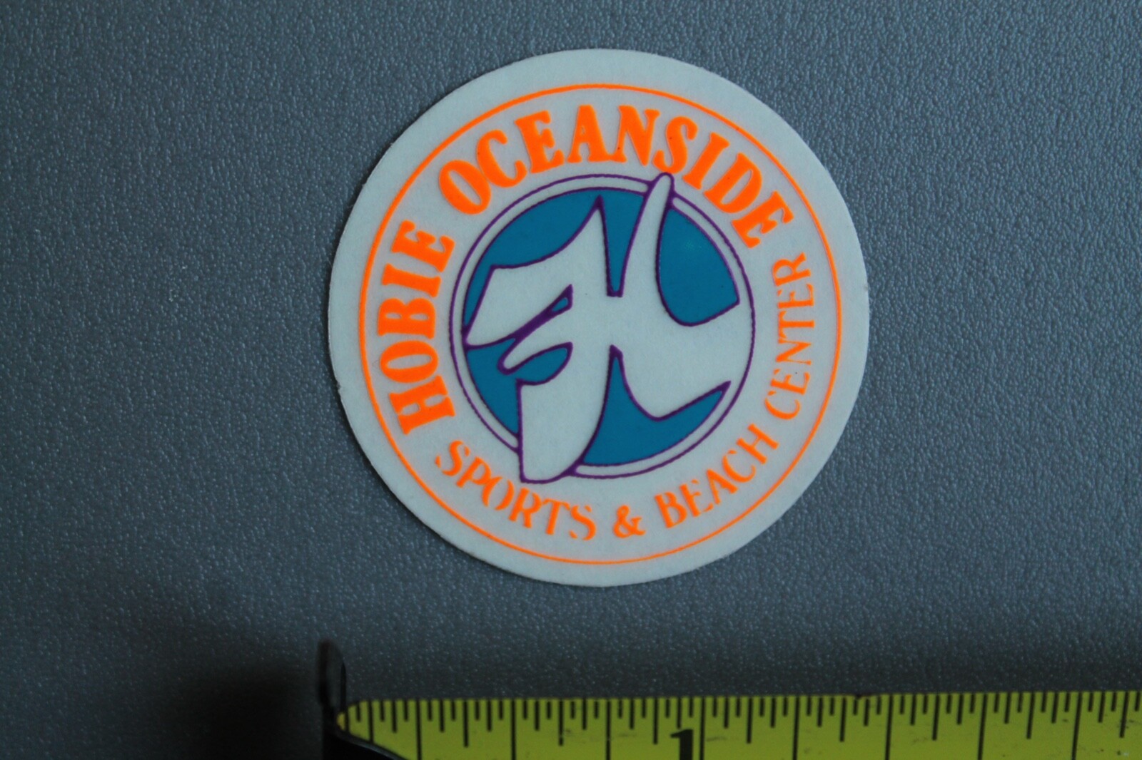 Hobie Surfboards Oceanside Neon Orange Blue OG 80’s V58A Vintage Surfing STICKER