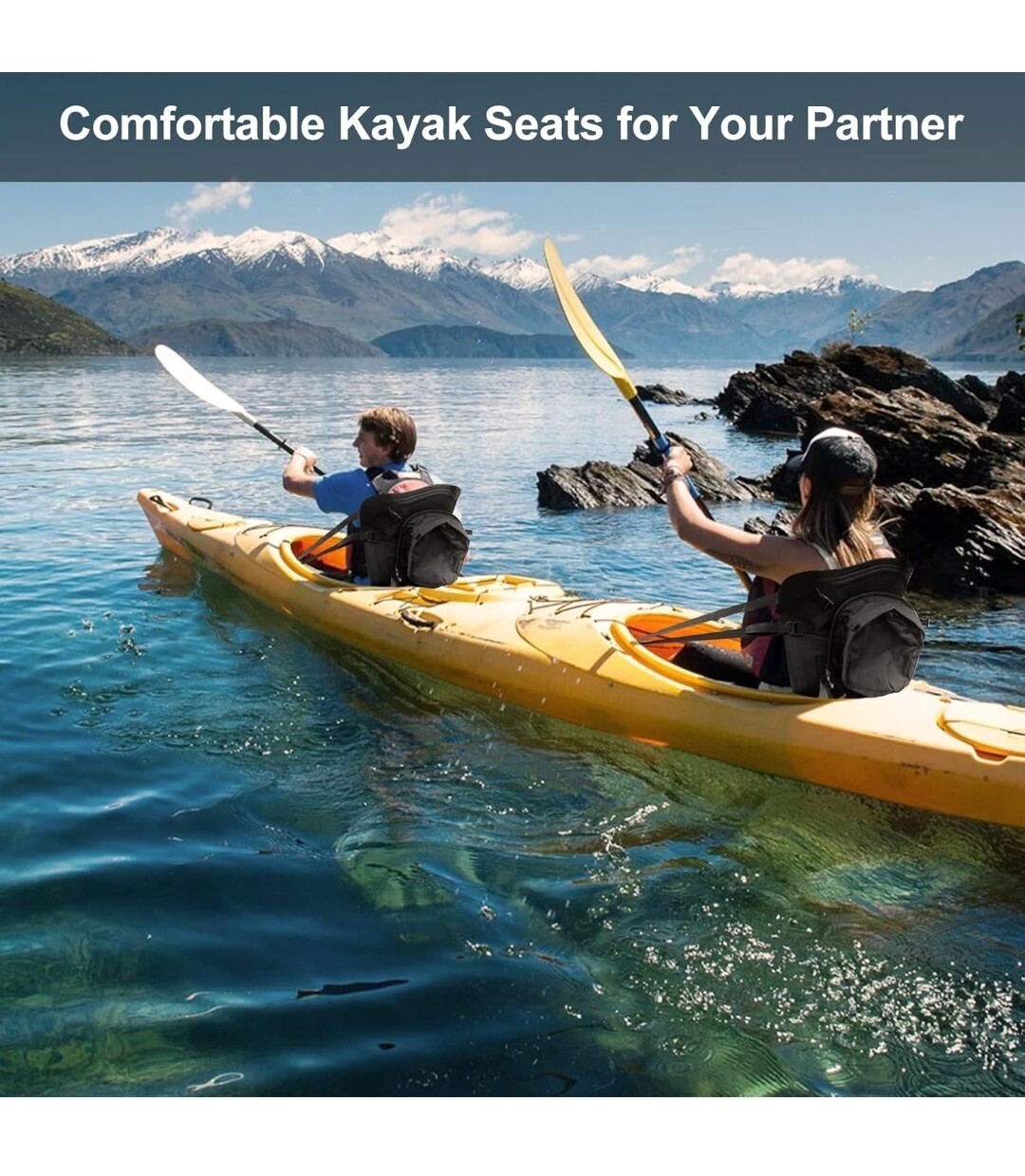 HLOGREE 1/2PCK Kayak Seats,Thicken Seat Cushion for Kayak,Padded Kayak Seat New
