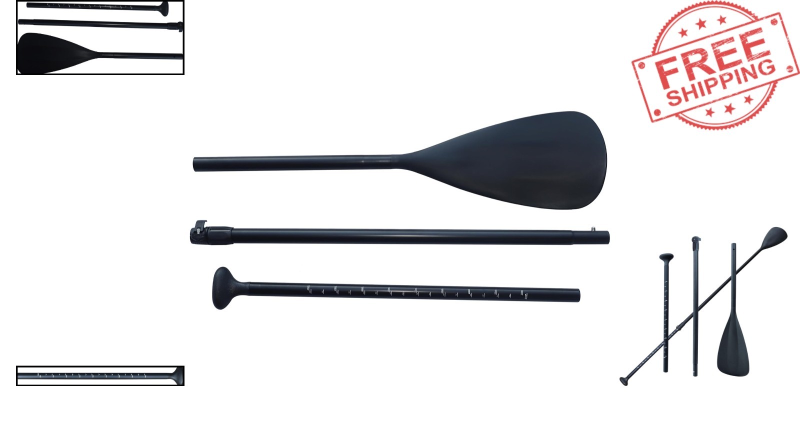 3-Piece Adjustable SUP Paddle Set – Lightweight & Durable for Water Sport Fun