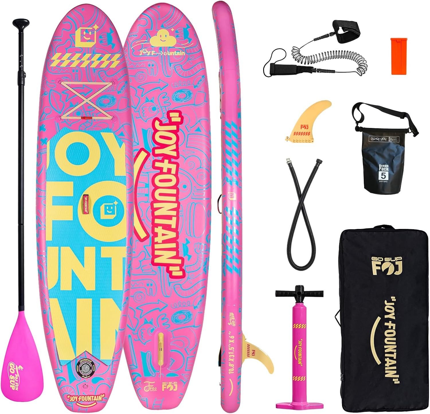 Inflatable Paddle Board 10.8’x31.5″x6″ Stand Up Paddle Boards Premium SUP Board
