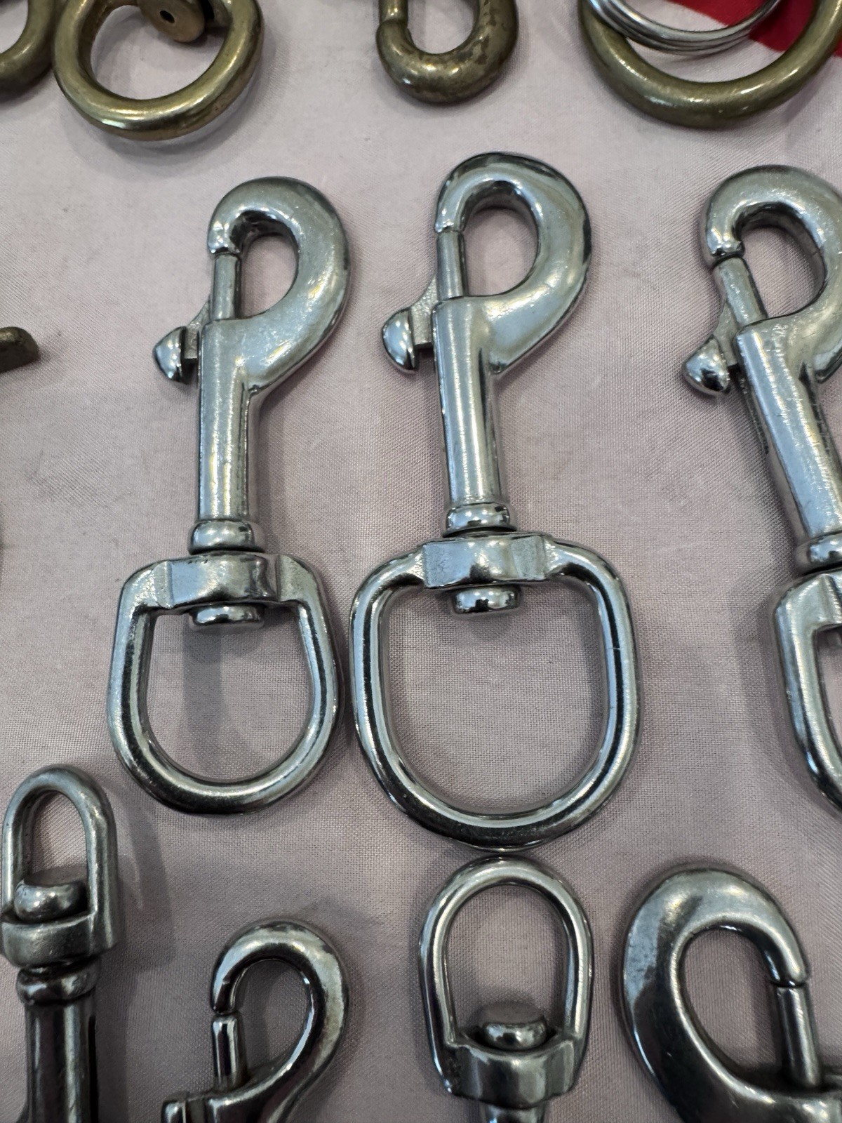SCUBA BRASS OR CHROME CLIPS LARGE OR SMALL ONLY $15.00