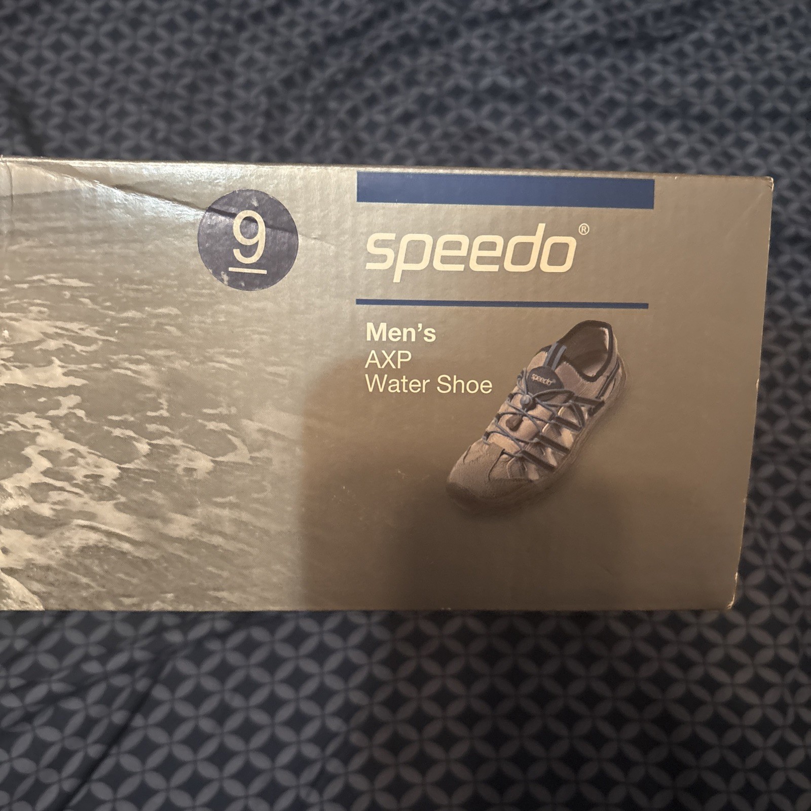 New Sz 9 Speedo Men’s AXP Water Shoes Blue & Gray