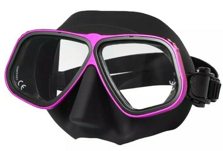 Tempered Glass Low Volume Freedive Dive Spearfishing Mask Goggles