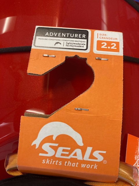 Seals Adventurer Black Kayak Sprayskirt (Cockpit Size 2.2)- NEW