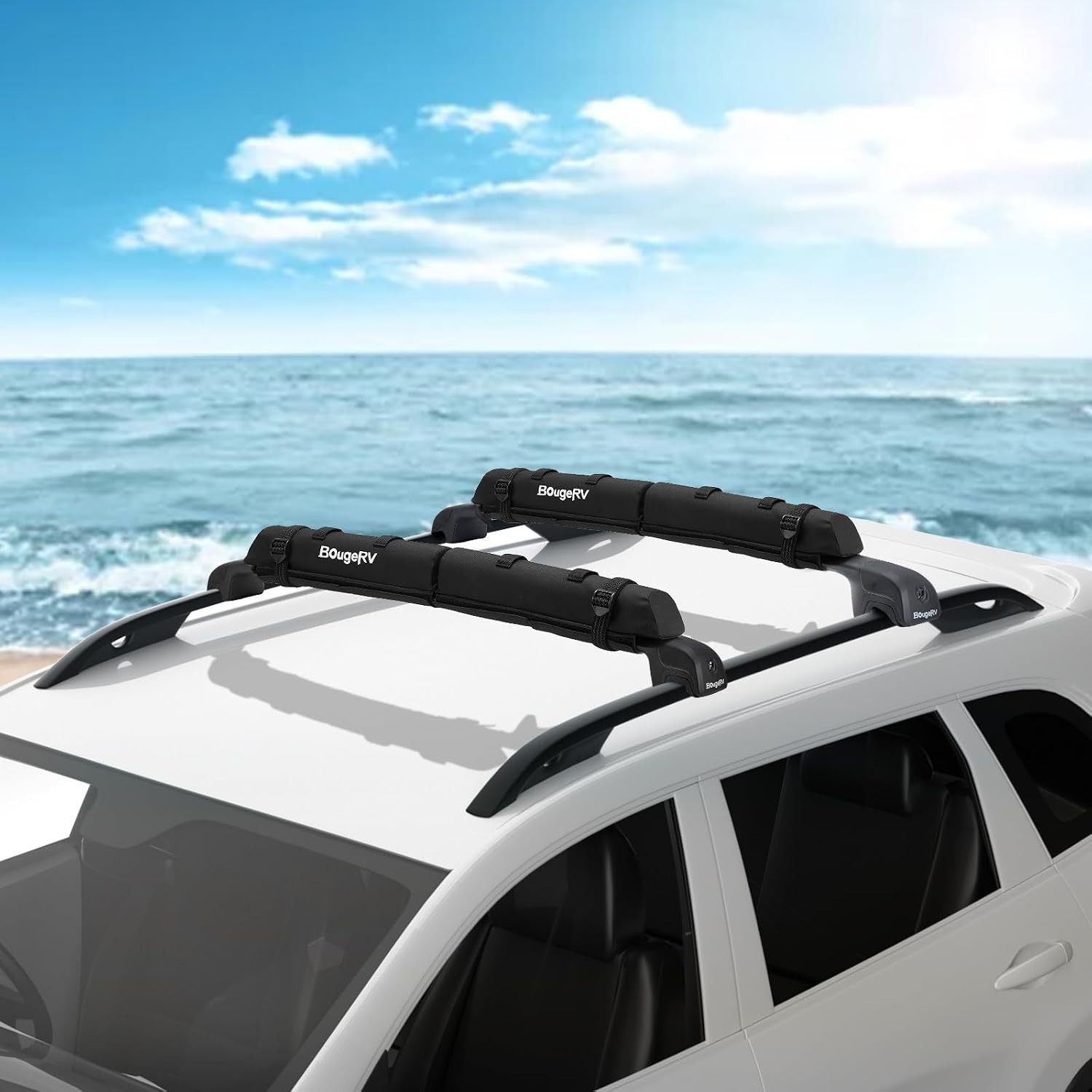 2.0 Soft Roof Rack Pads for Crossbars Protective, Water-Resistant Pads Surfbo…
