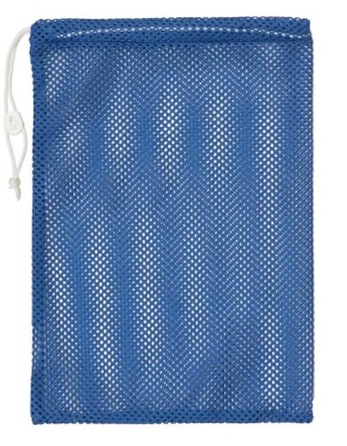 Mesh Equipment Bag – Heavy-Duty Nylon Drawstring Bag with Lock 12″ x 18″ Blue