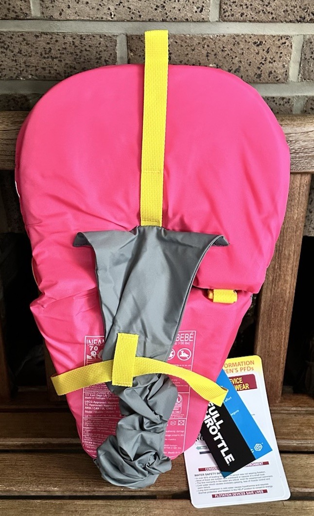 Full Throttle Infant Baby-Safe USCG Approved Life Jacket 0-30lbs NEW (Pink)