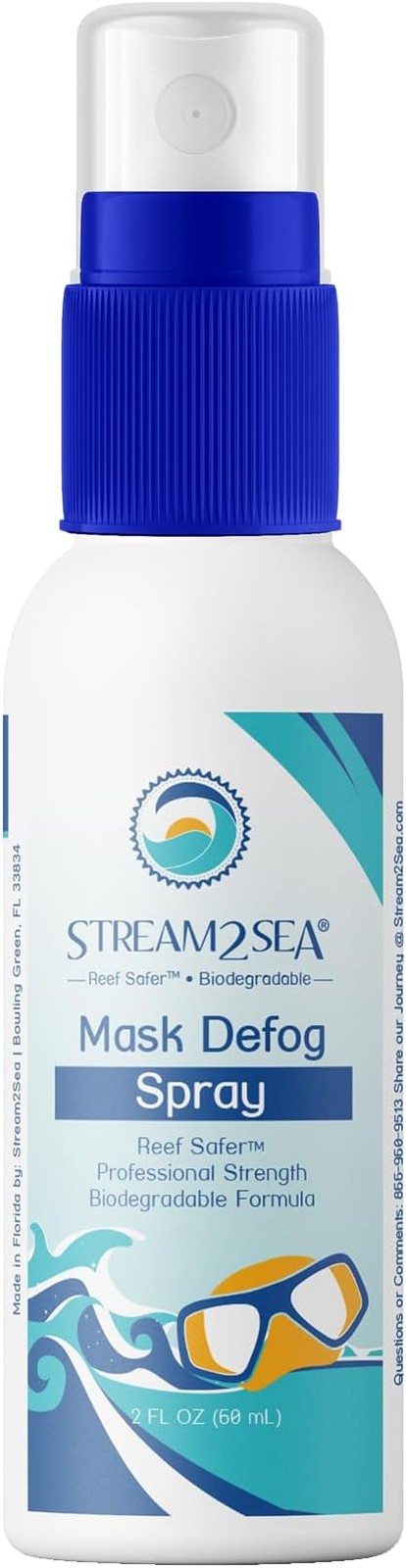STREAM 2 SEA Reef Safe Anti-Fog Spray for Swim Goggles, Snorkel, Scuba & Ski …